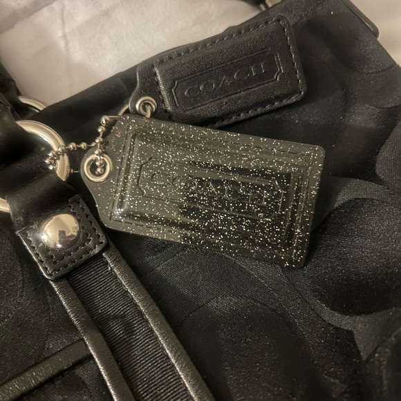 COACH Poppy Signature Logo Handbag - Picture 2 of 8